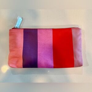 Bobbi Brown Pink and Purple Striped Cosmetic Bag_NWT